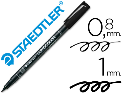 Rotulador retroproyección Staedtler Lumocolor 317 punta fina tinta negra